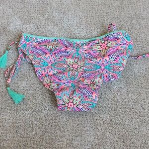 Cheeky bright colored bikini bottoms